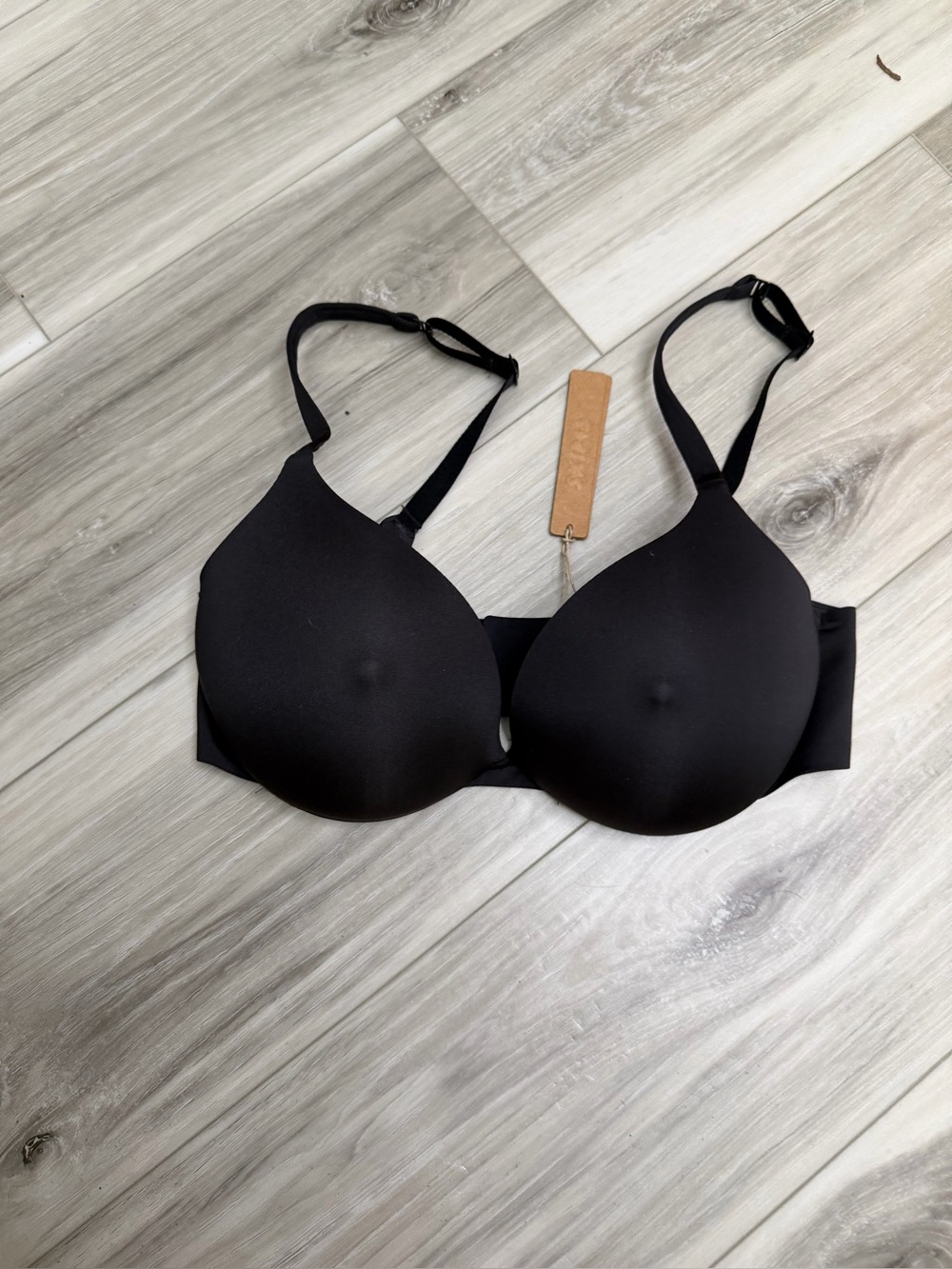 SPANX Black Smooth Molded T-Shirt Bra SZ 34d